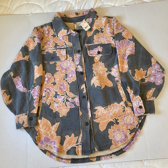 Free People Ruby Jacket Charcoal Combo NWT - Picture 3 of 4